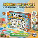 Jogo Educativo Pedagógico Forma Palavras - 120 Letras