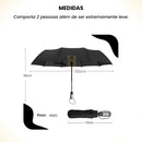 Guarda Chuva Automático Grande Reforçado Contra Vento Impermeável 102 cm De Diâmetro Linha Premium